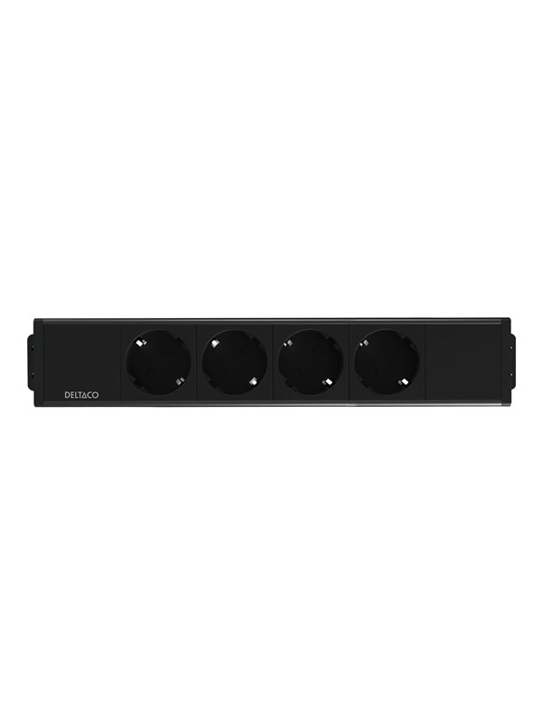 Deltaco Power Strip Under-Desk - 4 Outlets