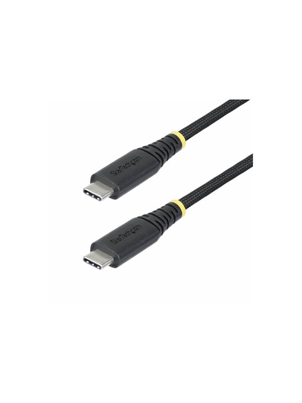StarTech.com 1m USB-C Charging Cable 240W Silicone Jacket w/Braid - USB-C cable - 24 pin USB-C to 24 pin USB-C - 1 m