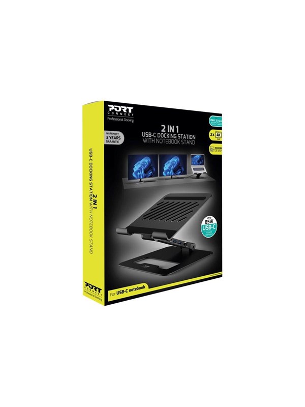 PORT Designs PORT connect - docking station - USB-C - 2 x HDMI - 1GbE