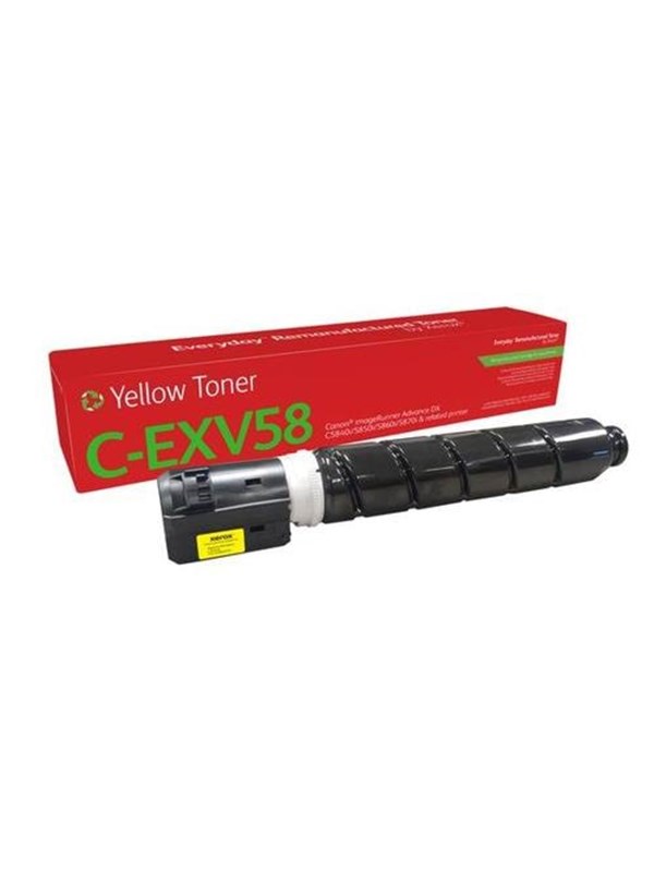 Xerox Everyday - yellow - compatible - remanufactured - toner cartridge (alternative for: Canon 3766C002AA Canon C-EXV58) - Green World Alliance return programme
