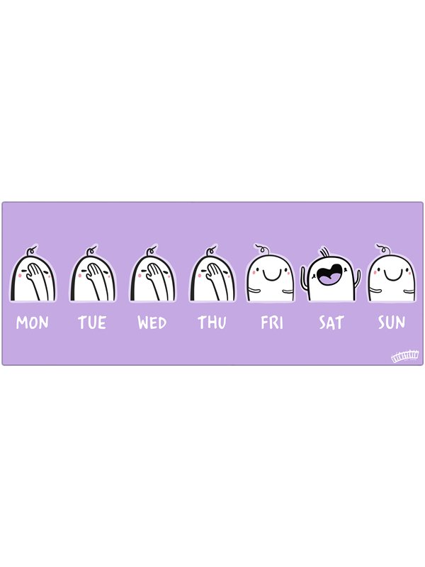 Evensteven DESKMAT WEEKDAYS