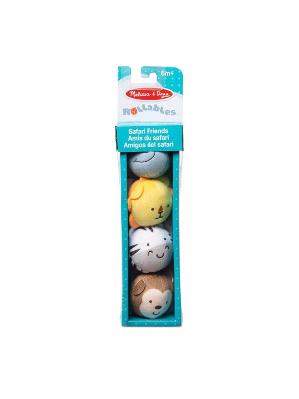 Melissa & Doug Rollables Safarivriendjes Speelgoed - Sensorische ballen voor baby's en peuters