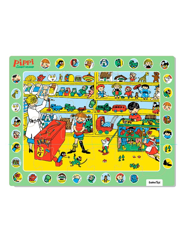 Barbo Toys Pippi Longstocking - Thingfinder - Frame Puzzle 24 Pieces