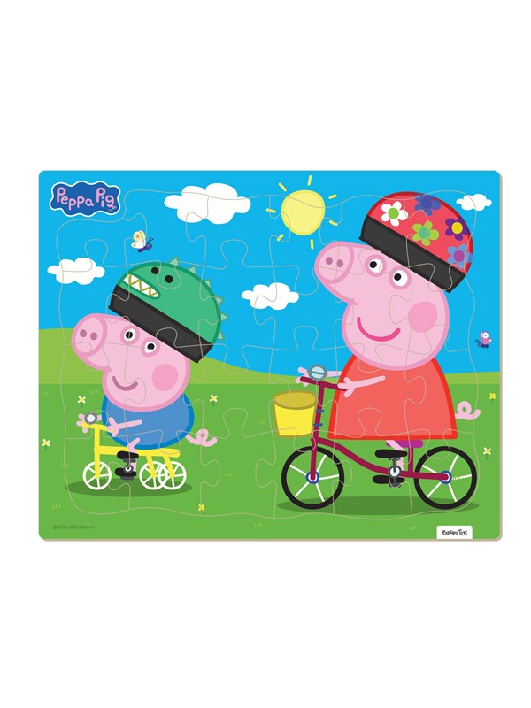 Barbo Toys - Framed Cardboard Puzzle - Biking