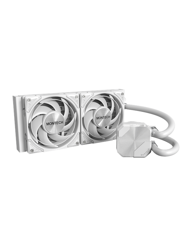 Montech HyperFlow240 Silent White - CPU waterkoeling - Maximaal 25 dBA