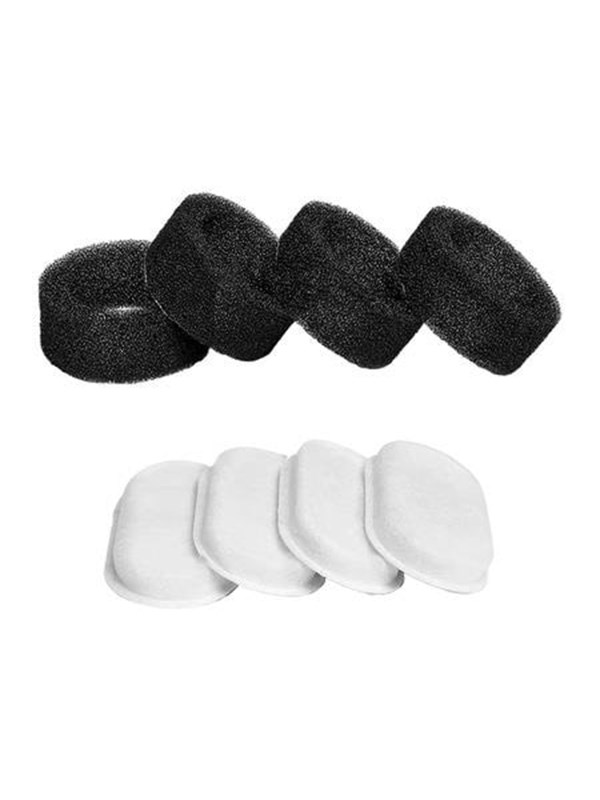 Rojeco 4-Pack Replacement Filters for 3.2L / 2L Stainless Steel Cat Water Fountain
