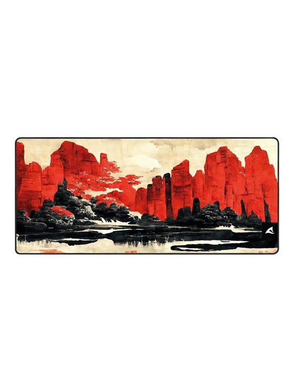 Sharkoon Skiller SGP30 D3 Lichtbruin, Rood, Zwart - Muismat - XXL - 900 x 400 mm
