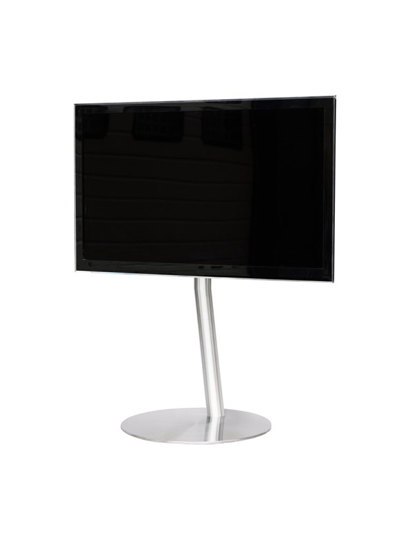 Sinox StandView TV Floor Mount angled with rotatable top - 26"-65" - Alu finish - Max 25 kg - recommended for 65"