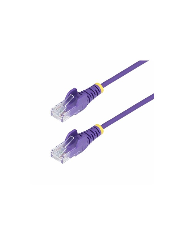 StarTech.com 5m Purple Slim CAT6 Ethernet Cable Snagless 28AWG LSZH - patch cable - 5 m - purple - Paars - 5m