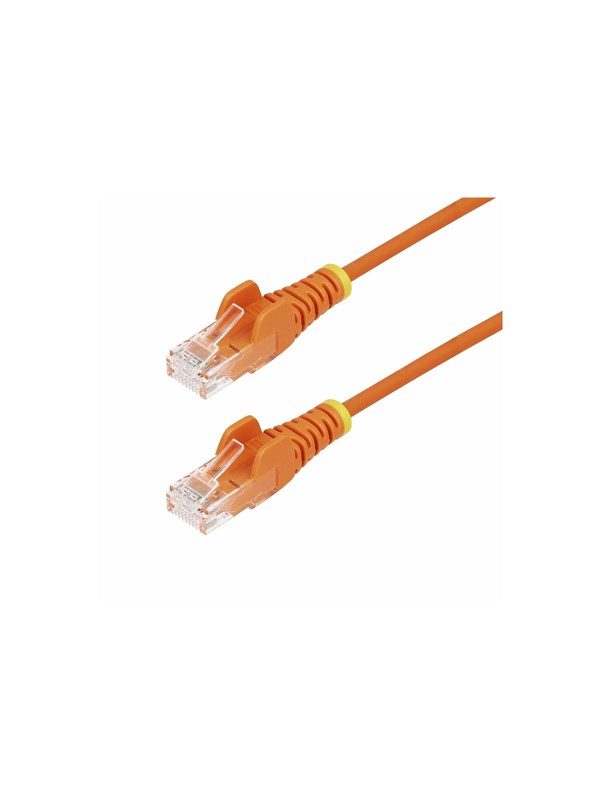 StarTech.com 1m Orange Slim CAT6 Ethernet Cable Snagless 28AWG LSZH - patch cable - 1 m - orange - Oranje - 1m