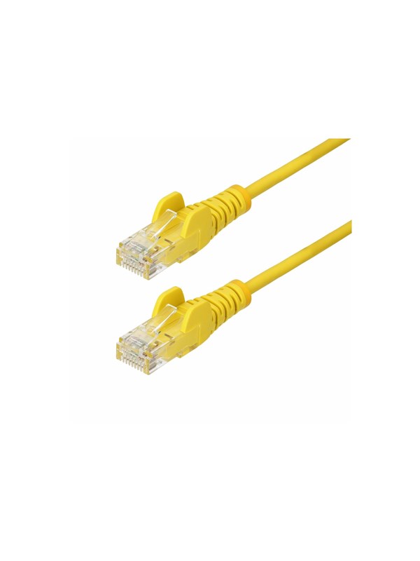 StarTech.com 1m Yellow Slim CAT6 Ethernet Cable Snagless 28AWG LSZH - patch cable - 1 m - yellow - Geel - 1m