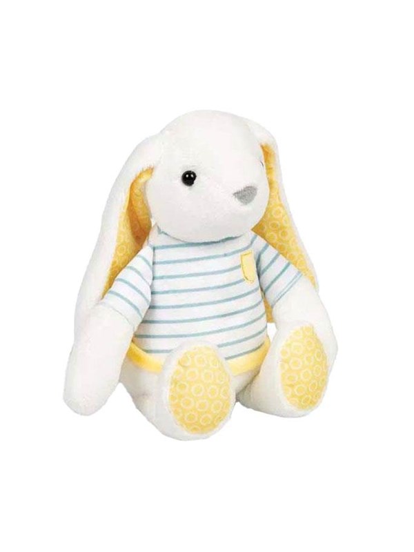 BigJigs knuffel konijn pluche speelgoed multi kleuren voor kinderen.