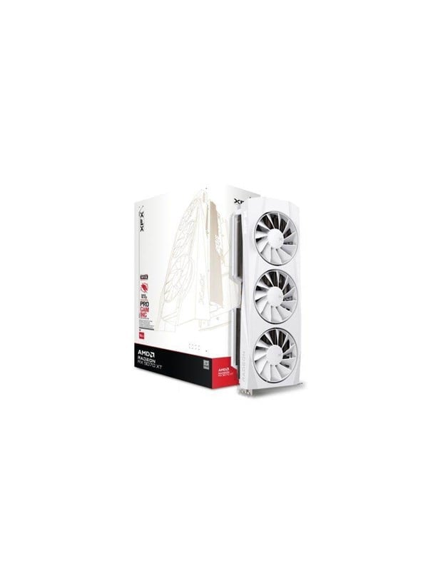 XFX Quicksilver AMD Radeon RX 9070XT White Gaming Edition - Videokaart - 16GB - GDDR6 - PCIe 5.0 - 1x HDMI 2.1 - 3x DisplayPort 2.1