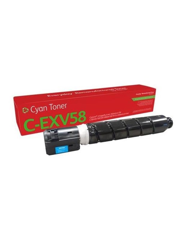 Xerox Everyday - cyan - compatible - remanufactured - toner cartridge (alternative for: Canon C-EXV58 Canon 3764C002AA) - Green World Alliance return programme