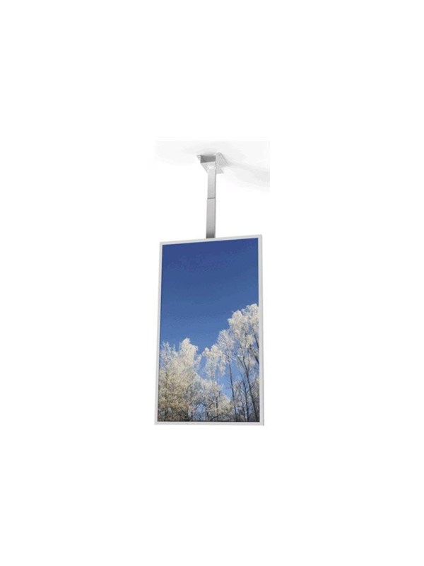 HI-ND mounting kit - portrait - for digital signage LCD panel - white - Max - recommended for 55"