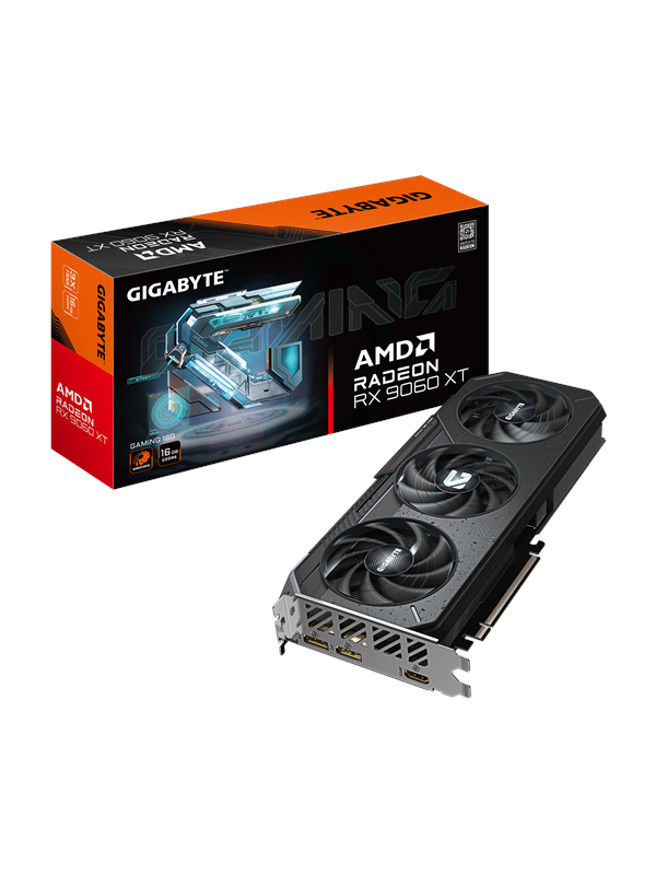 GIGABYTE Radeon RX 9060 XT GAMING - 16GB GDDR6 RAM - Grafische kaarten