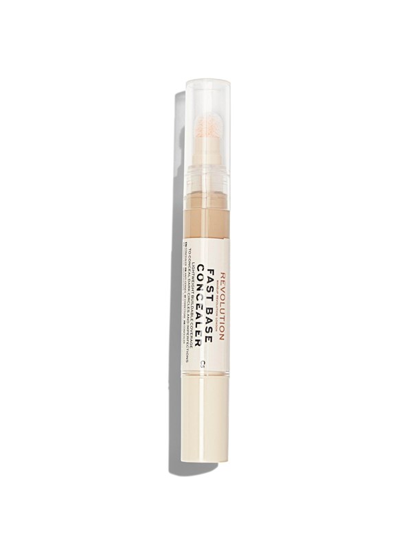 Makeup Revolution Fast Base Concelear, Under-Eye Concealer Pen, C 5, 4.5 ml