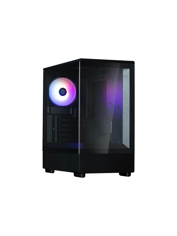 Mini Tower PC-behuizing zonder voeding - ZALMAN P10 (zwart) - Micro ATX/Mini-ITX - 1x120mm A-RGB - USB-C/3.0/HD Audio - Gehard glas