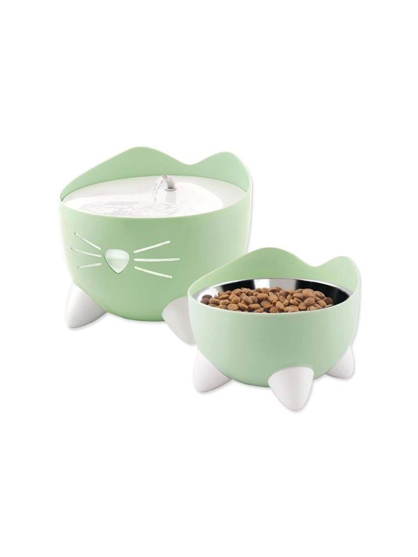 Catit Pixi Fountain Combi Kit - Kattendrinkbak - Groen Wit