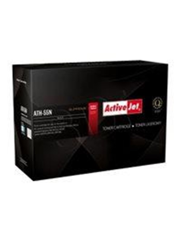 ActiveJet ATH-55N toner voor HP-printer; HP 55A CE255A, Canon CRG-724 vervanging; Opperste; 6000 pagina's; zwart.