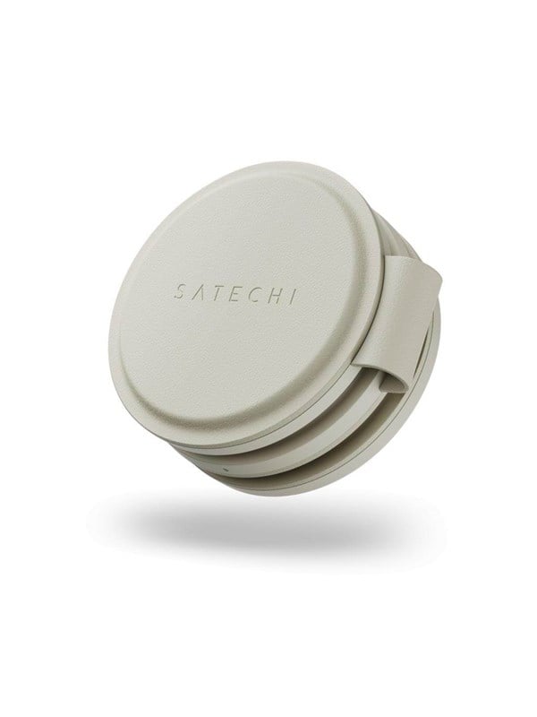 Satechi OntheGo 3-in-1 Draadloze Oplader – Compact en Inklapbaar Design – Krasbestendige Premium Materialen – Levert tot 15W Oplaadvermogen - Beige