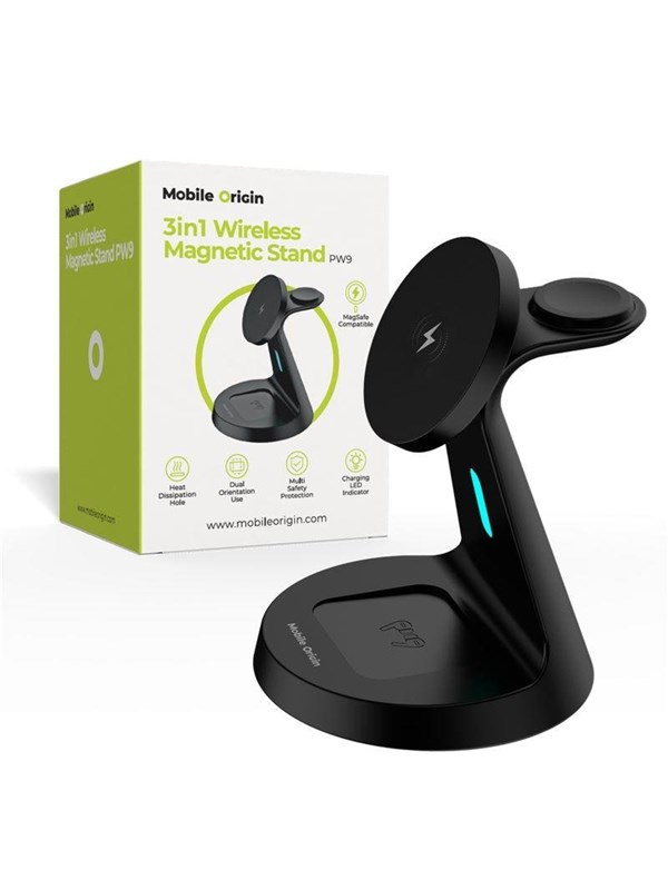 Mobile Origin 3in1 Wireless Magnetic Stand PW9