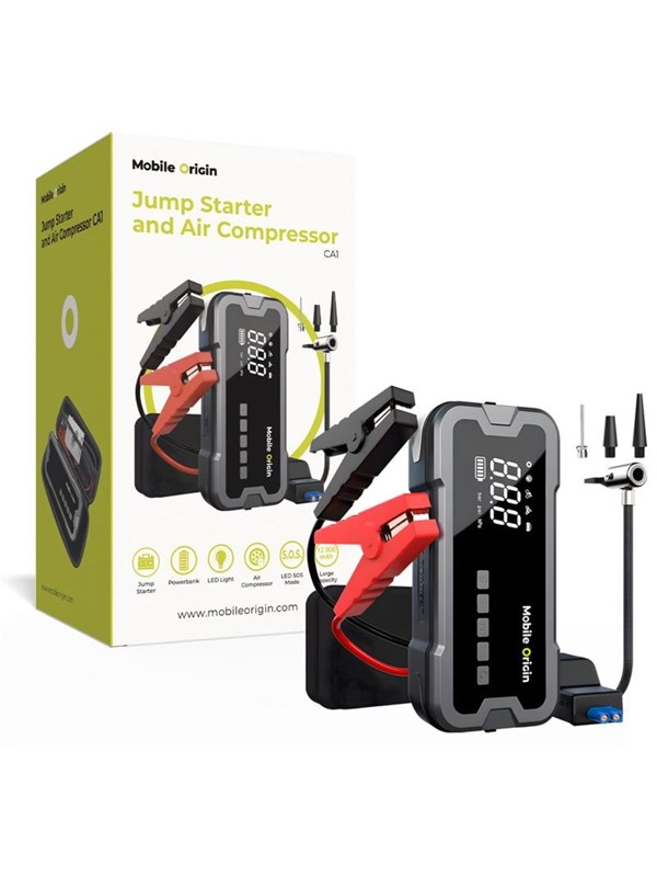 Mobile Origin JumpStarter and Air Compressor CA1 - 12000 mAh