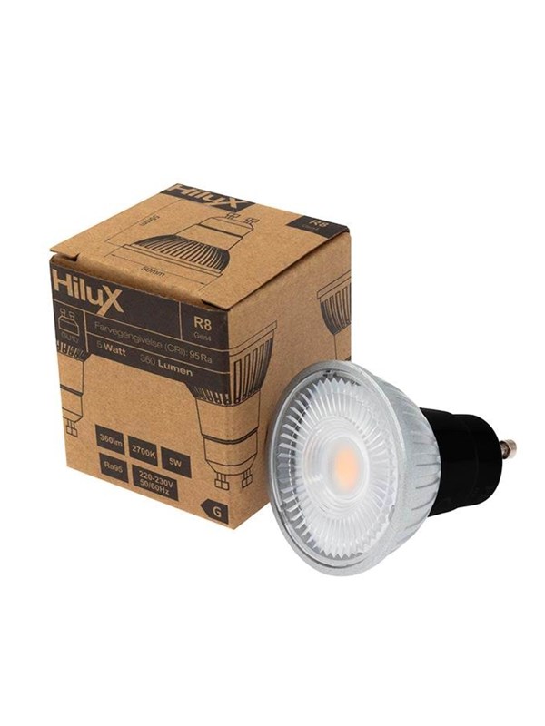 HiluX LED spot R8 - 5.5W - 2700K - Ra97 - Dimmable - GU10