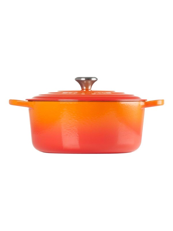 Le Creuset signature ovale braadpan - 31 cm, oranje rood