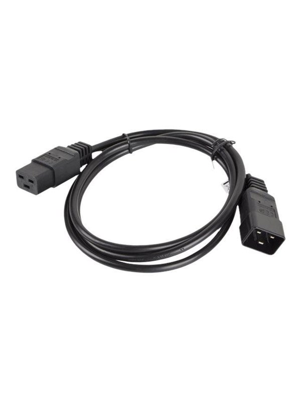Lanberg Verlengkabel 1,8M Iec C19 C20 230V Vde Zwart Voor Voedingsapparaten