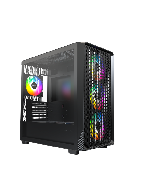 Montech X5M mATX Black - Case - Minitower - Zwart