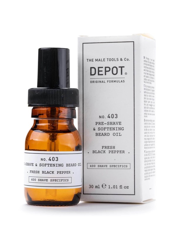 Depot 400 Shave Specifics No. 403 Fresh Black Pepper Softening Pre-Shaving Oil 30 ml
