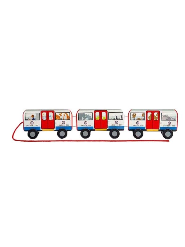 Bigjigs Wooden London Pull Bus