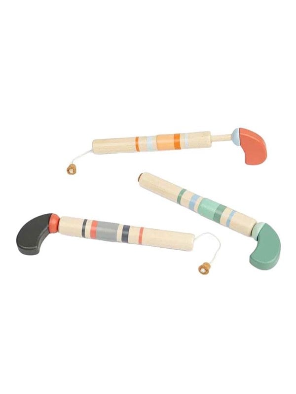 BigJigs houten speelgoed pistool met kurk - klassiek pop gun.