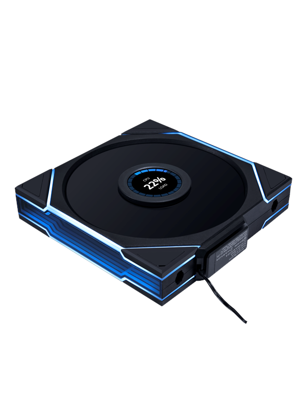 Lian Li UNI FAN TL-LCD Wireless 140 Black - Case ventilator - 140mm - Zwart met RGB-licht - 29 dBA