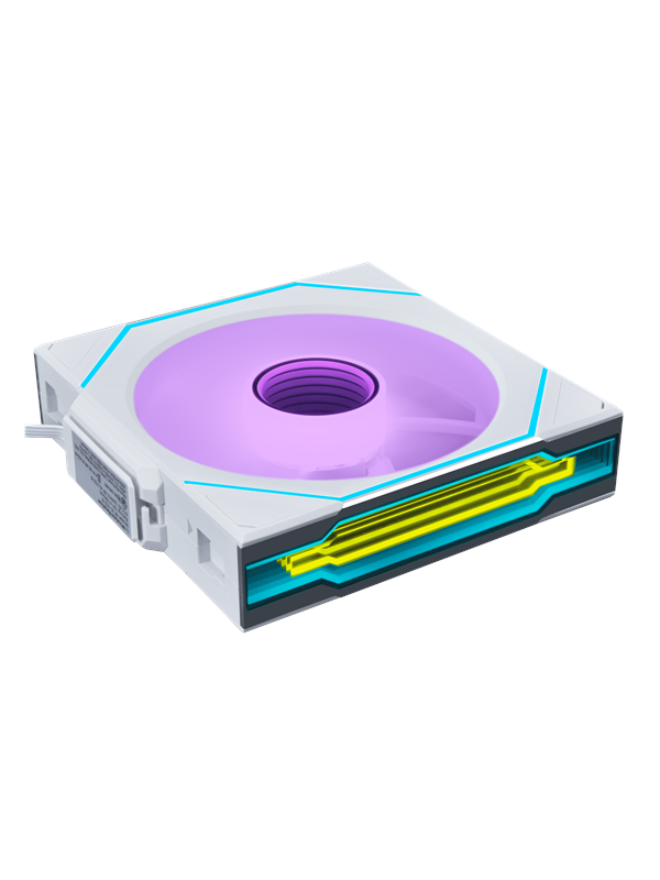 Lian Li UNI FAN SL-INFINITY Wireless - Case ventilator - 120mm - Wit met RGB-licht - 30 dBA