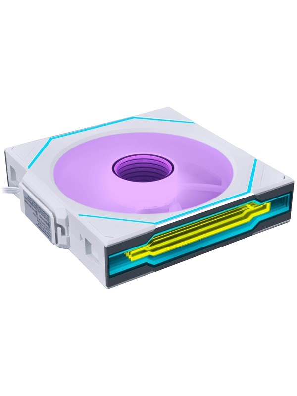 Lian Li UNI FAN SL INF Wireless Reverse White - 120mm - Case ventilator - 120mm - Wit met RGB-licht - 30 dBA