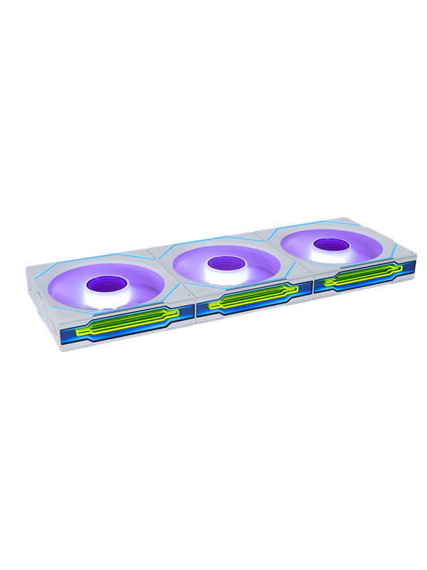 Lian Li UNI FAN SL INF Wireless Reverse 3 pack White - 120mm - Case ventilator - 120mm - Wit met RGB-licht - 32 dBA