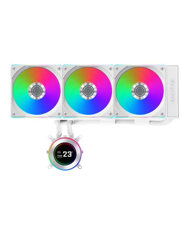 Lian Li Hydroshift II LCD-C 360CL White - CPU waterkoeling - Max 28 dBA