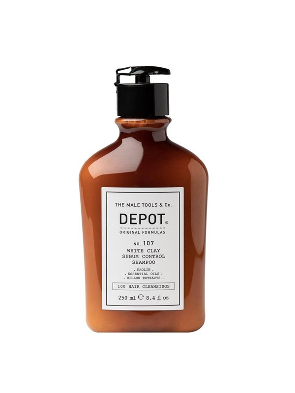 Depot 107 White Sebum Control Intensive Shampoo 250ml - Voor Vet haar