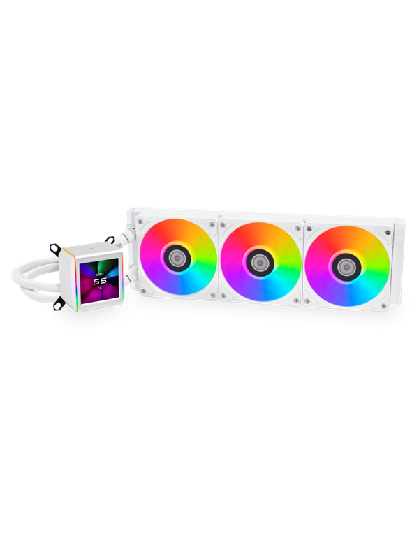 Lian Li GA II LCD White - CPU waterkoeling - Maximaal 30 dBA