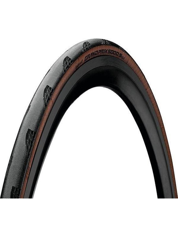 Continental Grand Prix 5000S TR 700x25C / 25-622 Road Bike tire / 5 - 7.5 bar - Black/Transparent