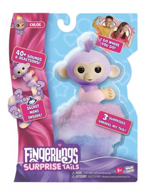 Fingerlings Snuggle Tails - Monkey