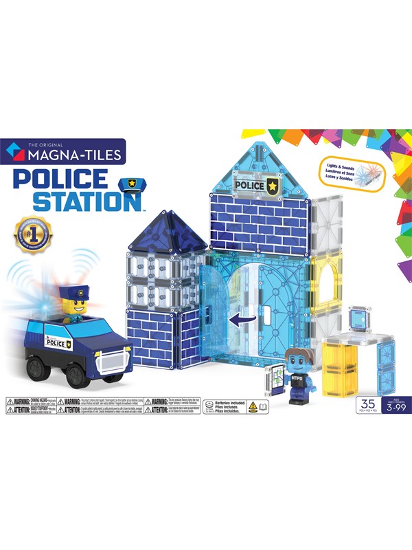 252035PS - MAGNA-TILES - Politiebureau 35-delige set