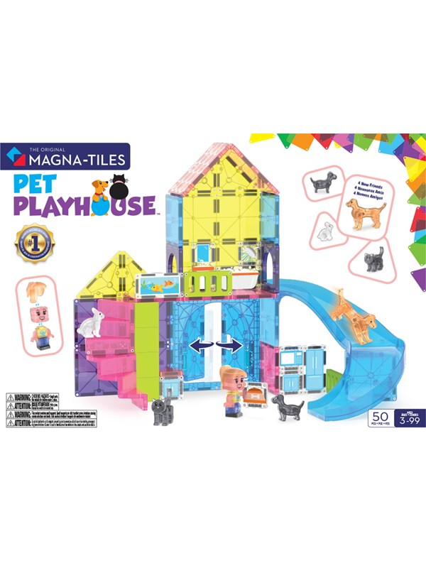 252050PP - MAGNA-TILES - Speelhuisje voor huisdieren 50-delige set