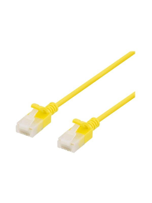Deltaco patch cable - 50 cm - yellow - Geel - 0.5m