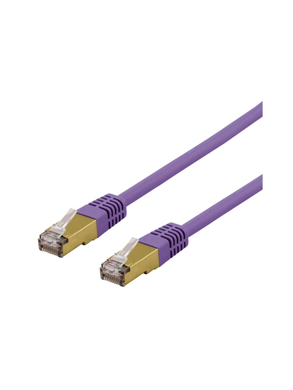 Deltaco SFTP-611PAH - patch cable - 1.5 m - purple - Paars - 1m
