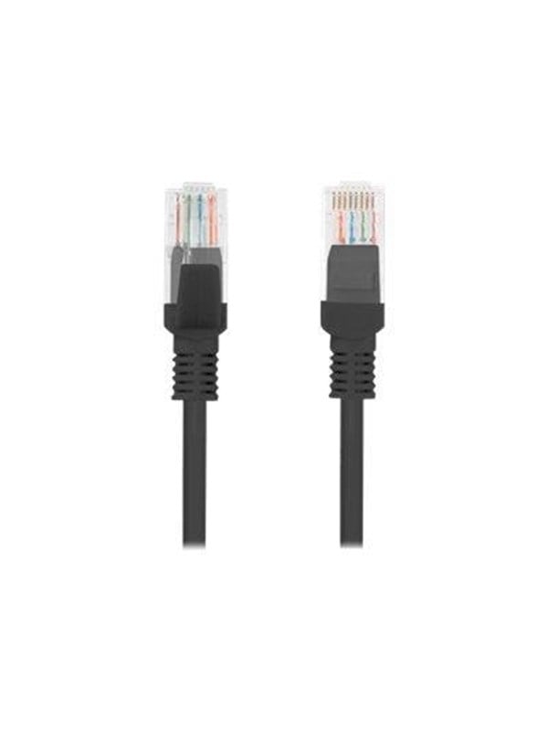 Lanberg patch cable - 15 m - RAL 9004 black - Zwart - 15m