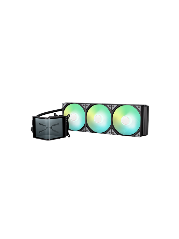 TRYX Panorama SE ARGB - CPU-koeler - 360mm radiator (3x 120mm fans) - Socket 1150, 1151, 1155, 1156, 1200, 1700, 1851, AM4 - Zwart