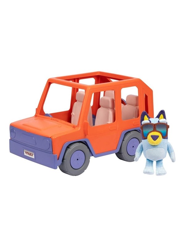 BLUEY - Bluey Buddies Big Heeler 4WD Speelset - Incl. pluchen Bluey
